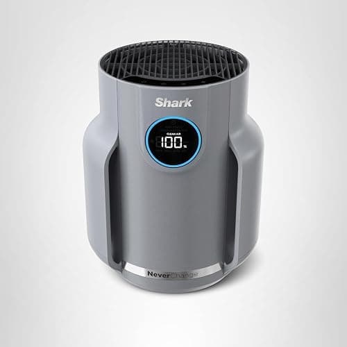 Shark Air Purifier for Home, NeverChange Compact Pro, for Bedroom, Nursery, Home Office, Dorm, HEPA-Exceeding Filter, Captures Pollutants, Pet Dander, Dust, Odor, Smoke, and More, HP071BRN, Winter Fog thumbnail 12