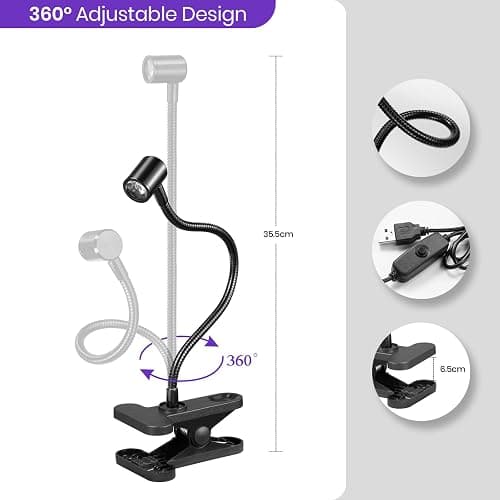 Beetles UV Nail Lamp for Gel Polish Mini LED Light with Clamp for Nail Art Design Fingernail Extension Quicky-Dry Curing Lamp for Techs Manicure Salon DIY at Home thumbnail 3
