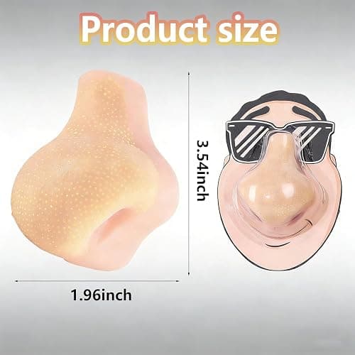 Pimple Popping Toy, Stress Relief,Nose Acne Fun, Squeezed Facial Pimplee Cleansing, Funny Prank Stuff (Nose), Nose Shape with Tweezers for Adults thumbnail 2