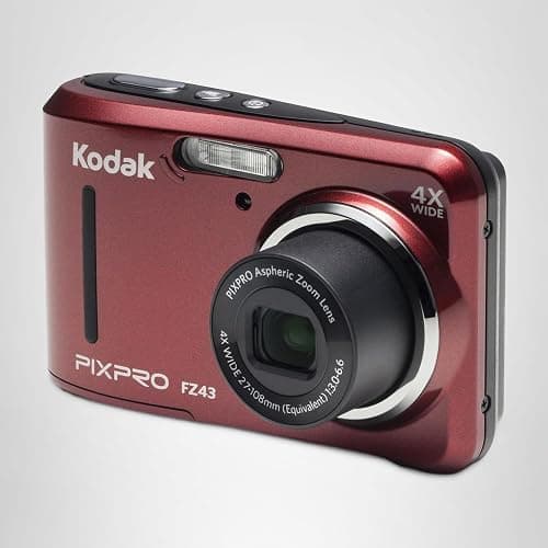 Kodak PIXPRO Friendly Zoom FZ43-RD 16MP Digital Camera with 4X Optical Zoom and 2.7" LCD Screen (Red) thumbnail 5
