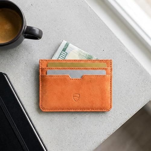 Vaultskin MOORGATE Slim Card Holder – Minimalist Leather Wallet with RFID Blocking, Front Pocket Credit Card Case for Men & Women thumbnail 2