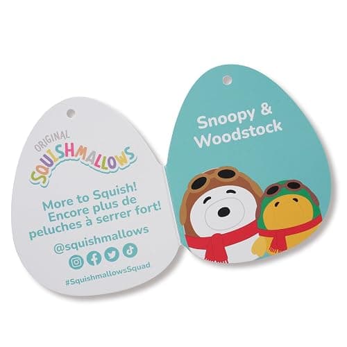 Squishmallows Original Peanuts 8-Inch Aviator Snoopy and Aviator Woodstock 2-Pack Plush - Little Ultrasoft Official Jazwares Plush - Amazon Exclusive thumbnail 8