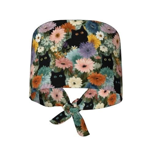 Working Cap Scrub Cap with Sweatband Adjustable Unisex Men Women Tie Back Hat Nurse Surgical Caps thumbnail 9
