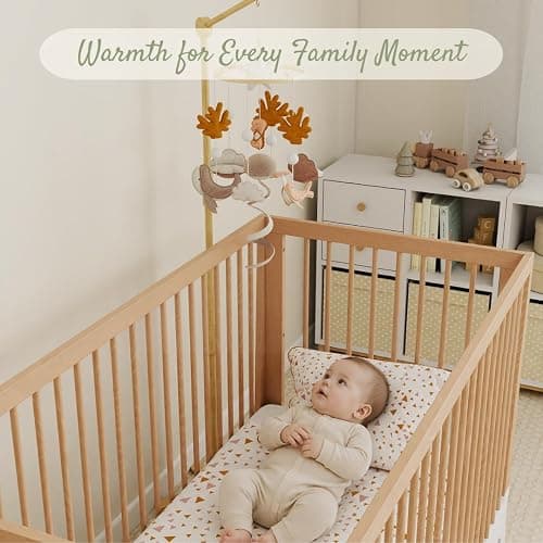 Baby Mobile for Crib – Handmade Ocean Baby Crib Mobile with Seahorse, Shell & Stingray, Nursery Mobiles with Beech Wood Ring, Mobile for Crib Hanging Toy, Neutral Felt Mobile for Bassinet Decor thumbnail 7