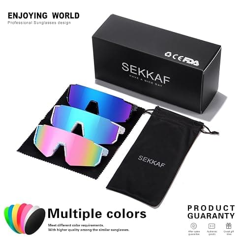 SEKKAF Youth Baseball Sunglasses Kids Sports Sunglasses for Boys Girls Softball Cycling Glasses UV400 Protection thumbnail 6