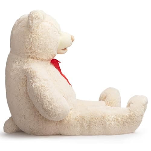 HollyHOME 5ft Giant Teddy Bear Stuffed Animal Huge Teddy Bear Plush with Big Footprints Valentines Gift 5 Feet Beige thumbnail 8