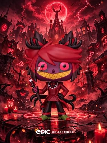 Epic Collectibles Pop Animation: Hazbin Hotel - Alastor in Demon Form (Chase Variant) Vinyl Figure Bundled with Box Protector Compatible for Funko thumbnail 3