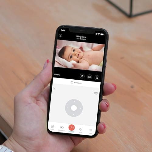 Security Camera 2K, blurams Baby Monitor Dog Camera 360-degree for Home Security w/Smart Motion Tracking, Phone App, IR Night Vision, Siren, Works with Alexa & Google Assistant & IFTTT, 2-Way Audio thumbnail 2