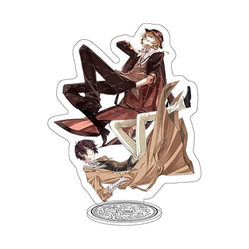 Dazai Osamu Anime Acrylic Stand Figure 15CM Nakajima Atsushi Nakahara Chuuya Acrylic Stand Model Desktop Decoration Display Collections Gift - Image 1