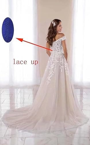 Mermaid Wedding Dresses for Bride Long Sleeve Beach Bride Dress with Train LW04 thumbnail 4