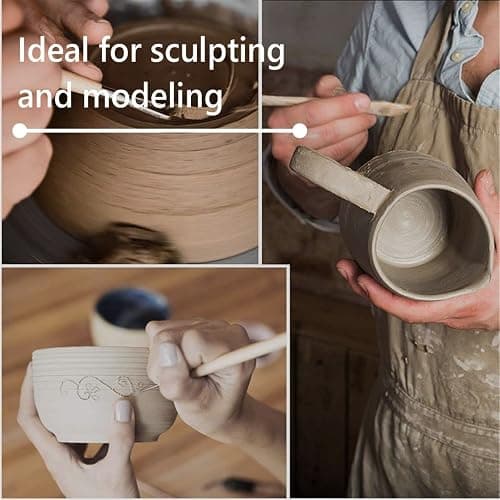 Old Potters Mid High Fire White Stoneware Clay for Pottery | Cone 5-10 | Ideal for Wheel Throwing, Hand Building, Sculpting | Great for All Skill Levels | Greenware Clay, 10 lbs. thumbnail 6