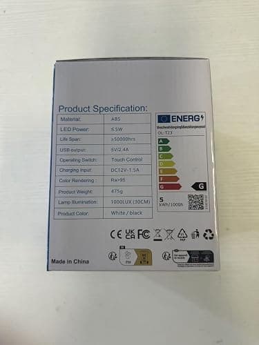 GONDSILY LED Desk Lamp with USB Charging Port Touch Control 3 Color Modes, Stepless Dimming,Eye-Caring LED Table Lamp for Home,Office,Bedroom,Reading,Work,Study,Gooseneck Lamp, 5V, 2.4A thumbnail 11