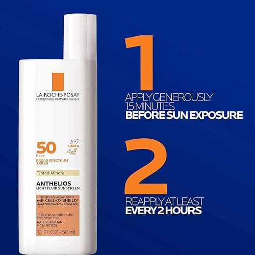 La Roche-Posay Anthelios Tinted Sunscreen SPF 40+, Broad Spectrum SPF + Antioxidants, Titanium Dioxide & Zinc Oxide Sunscreen, 4 Flexible Shades With No White Cast, Oil Free & Oxybenzone Free - 1.7 Fl Oz (Pack of 1) - Tinted thumbnail 7