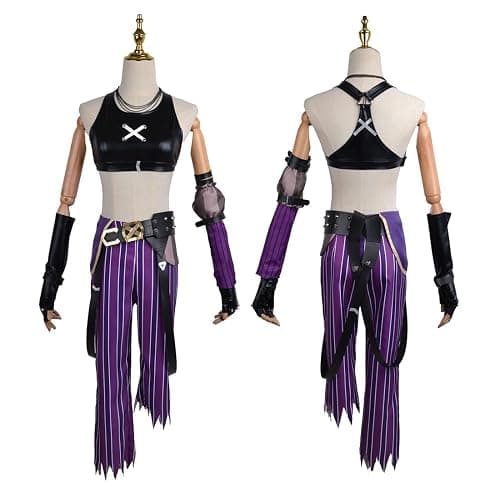 AKTOTO Anime Cosplay Women Halloween Full Costume with Blue Wig thumbnail 4