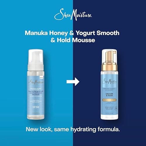 SheaMoisture Manuka Honey & Yogurt Smooth & Hold Multi-Styling Hair Mousse for Nourishment 7.5 oz thumbnail 7