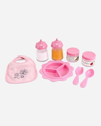 Melissa & Doug Mine to Love Baby Food & Bottle Play Set for Feeding Dolls Baby Doll Feeding Set, Disappearing Milk Bottle Toy for Kids 3+ thumbnail 9