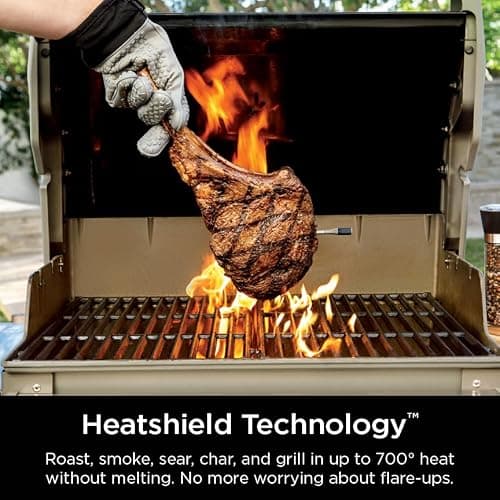 Ninja Meat Thermometer ProChef Wireless Probe for Indoor & Outdoor Air Fryer, Grill, Cooking, Smoker, Oven, Roaster, Long Range Bluetooth App Connection, Flareup Resistant, Waterproof, US Only, WP100 thumbnail 3