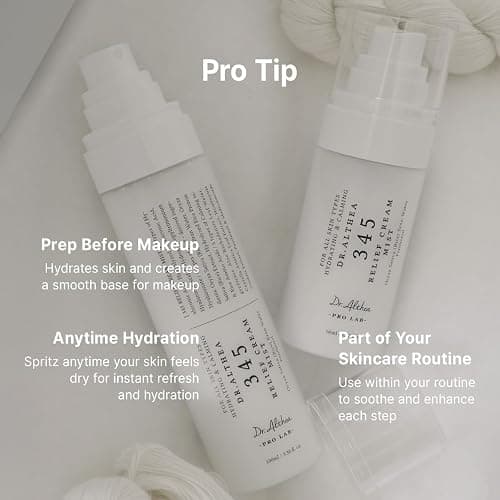 Dr.Althea 345 Relief Cream Mist | Hyaluronic Acid & Panthenol for Hydration and Calming Skin Irritation | Milky Facial Mist Spray Before Makeup and Travel Essential | Vegan Korean Skincare, 3.38 Fl Oz thumbnail 7