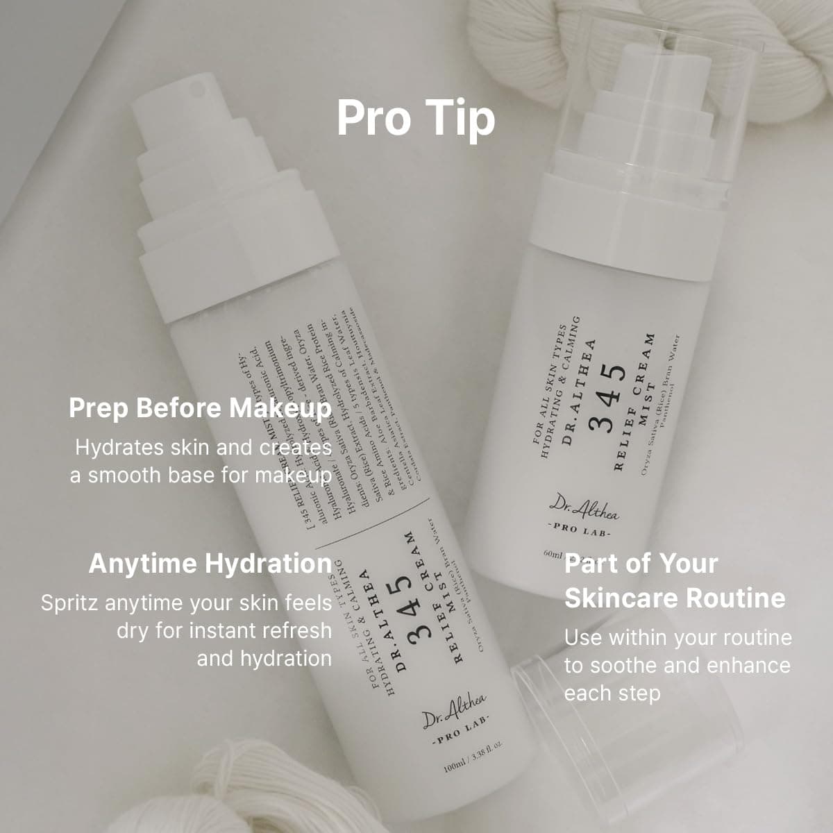 Dr.Althea 345 Relief Cream Mist | Hydrating Facial Mist with Rice Extract | Soothing Care for Sensitive Skin | Vegan Korean Skincare, 100ml thumbnail 7
