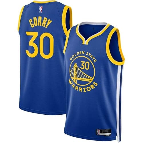 Stephen Curry Golden State Warriors NBA Kids Youth 8-20 Blue Icon Edition Swingman Jersey - Image 1