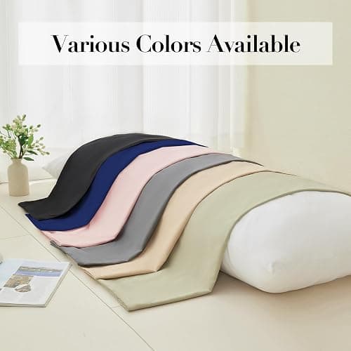 DOWNSTORIA Body Pillow Cover, Ultra Soft Microfiber Long Pillowcase, Envelope Closure Large Pillow Cases 20x54 inch (Navy Blue) thumbnail 6