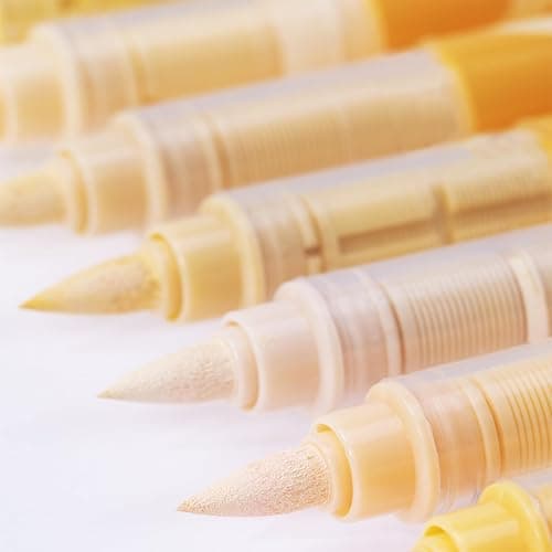 kander Guangna Acrylic Paint Markers 12 Colors, Skin Tone Series Set with Soft Brush Tip Water Based, Fine Tip Markers for Wood, Canvas, Rock Painting, Glass, Diy Crafts, Fabric Paint thumbnail 8
