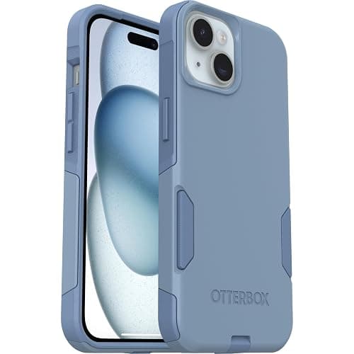 OtterBox iPhone 16e, 15, 14, & 13 Commuter Series Case - Crisp Denim (Blue), Slim & Tough, Pocket-Friendly, with Port Protection thumbnail 5