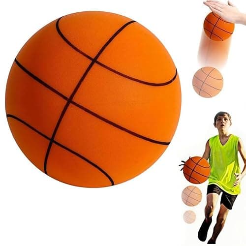 Sprstar Silent Basketball Size 7 (29.5") - Upgrade Foam Basketball Arcade Game Indoor,Ball for Quiet Dribbling and Indoor Training,Pro PU Foam Ball – Higher Bounce - Image 1