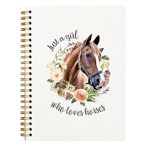 hold fizz Horse Gifts Notebook Journal, Cute Notebooks for School Women Teen Girls, Cowgirl Western Gifts for Women, Birthday Christmas Gifts for Horse Lovers, Horse Items Stuff for Girls, Spiral Notebook 5.5x8.3 - Image 1