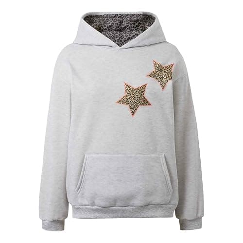 Women Graphic Embroidered Hoodies for Teen Girls Trendy Cute Preppy Aesthetic Essential Casual Long Sleeve Sweatshirts thumbnail 5