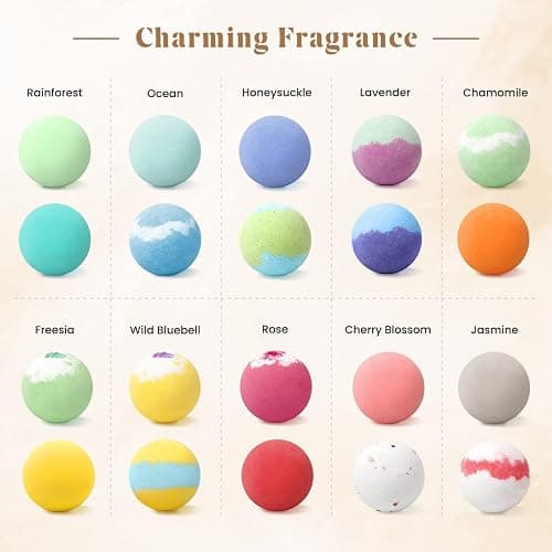 ZenBombs Bath Bombs Set, 20 pcs Natural Shea Butter & Safe Oil Bath Bomb for Skin Moisturizing, Handmade Bubble Bath & Fizzy, Ideal Presents for Women thumbnail 2