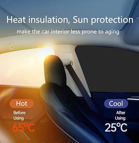 Car Side Window Sun Shades, 4 PCS Window Sunshades Privacy Curtains, 100% Block Light for Breastfeeding, Taking a nap, Changing Clothes, Camping (Front&Back 4pcs) thumbnail 5