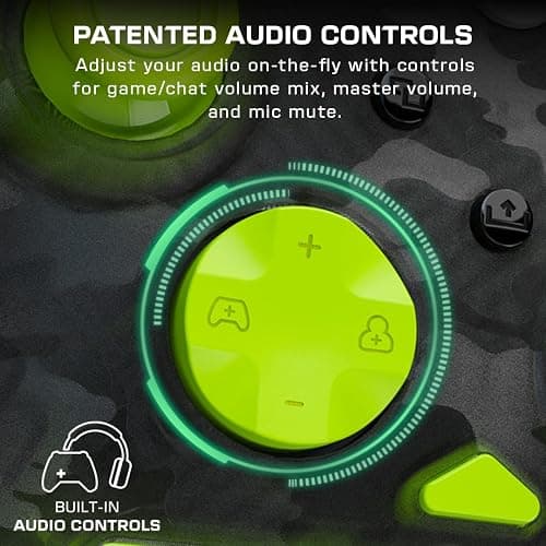Turtle Beach Rematch Core Wired Gaming Controller Licensed for Xbox & PC | Xbox Series X|S, Xbox One, Audio Controls, Hall-Effect Thumbsticks, Rumble Motors & Impulse Triggers, Ghost Black Camo Yellow thumbnail 2