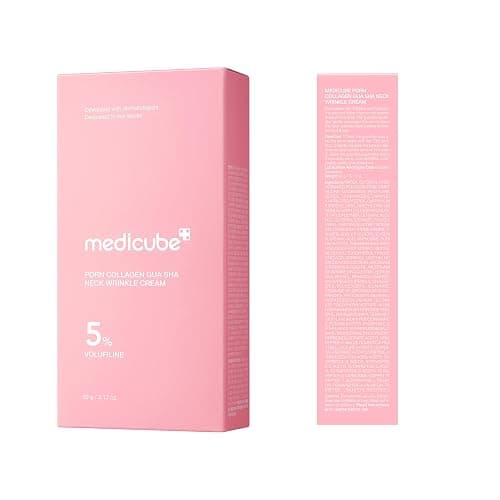 medicube PDRN Collagen Gua Sha Neck Wrinkle Cream - Firming, Contour Care | Built-In Gua Sha Massager with Volufiline 5% - For the Look of Fine Lines, Jawline, Neck, Décolleté, Korean Skincare, 3.17 oz thumbnail 9