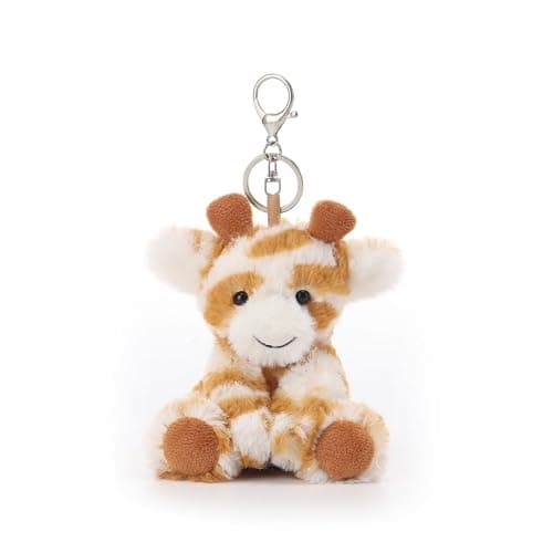 Apricot Lamb Cute Toys Plush Classic Giraffe Stuffed Animal Soft Keychain for Kids Bag, Purse, Backpack, Handbag (5 Inches) - Image 1