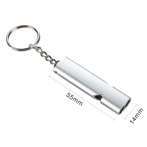 Emergency Survival Whistle Noopel Double Tubes Safety Whistles 2 pack with lanyard and keychain for Boating Outdoor Camping Hiking Backpacking Sports Dog Training thumbnail 5