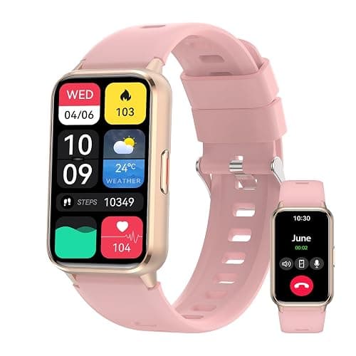 ALRETOME Fitness Tracker (Answer/Make Calls), Smart Watch for Women, with 1.47″ AMOLED Always-On Display, 24/7 Heart Rate, Sleep Tracking, 110+ Sport Modes, Waterproof, Compatible for Android Phone - Image 1