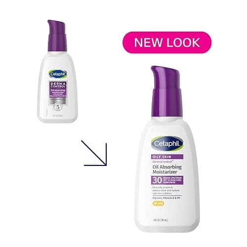Cetaphil DermaControl Oil Absorbing Moisturizer with SPF 30, For Sensitive, Oily Skin, 4 Fl oz, Absorbs Oil, Reduces Shine, Hydrates, Protects, No Added Fragrance thumbnail 2