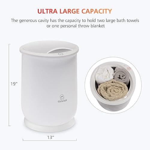 COMFIER Hot Towel Warmers for Bathroom, Gifts for Dad,Mom,Him,Her, Large Towel Warmer, Hot Towels in 10 Minutes, Auto Shut Off, Fits up to 2 Oversize Towels, Bathrobes, Blanket thumbnail 3