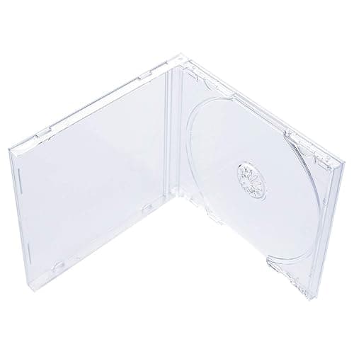 Maxtek 10.4 mm Standard Single Clear CD Jewel Case with Assembled Clear Tray, 10 Pack thumbnail 3