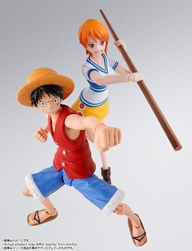 TAMASHII NATIONS - One Piece - Monkey D. Luffy -Romance Dawn- S.H.Figuarts Action Figure | One Piece 6 Inch Action Figure S.H. Figuarts - Monkey D Luffy Romance Dawn thumbnail 7