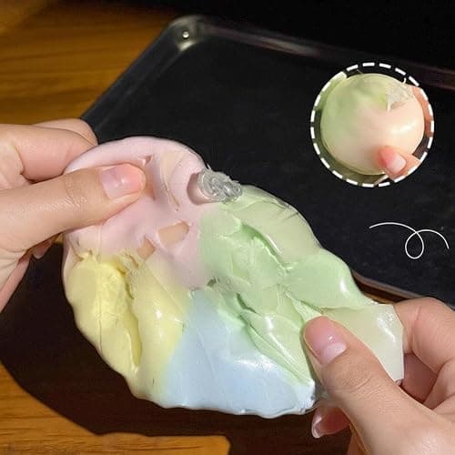 Wax Cracking Squishies,Cracking Wax Ball Squishies | Soft Chocolate moldable Stress Balls with Crackable Texture, Slow Rising Sensory Balls for Adults thumbnail 2