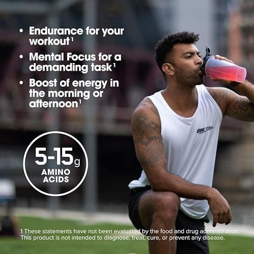 Optimum Nutrition Amino Energy - Pre Workout with Green Tea, BCAA, Amino Acids, Keto Friendly, Green Coffee Extract, Energy Powder - Strawberry Lime, 9.5 Ounce, 30 Servings (Packaging May Vary) thumbnail 5