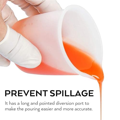 Silicone Resin Measuring Cups Tool Kit- Nicpro 250 & 100 ml Measure Cups, Silicone Popsicle Stir Sticks, Pipettes, Finger Cots for Epoxy Resin Mixing, Molds, Jewelry Making, Waxing, Easy Clean thumbnail 4