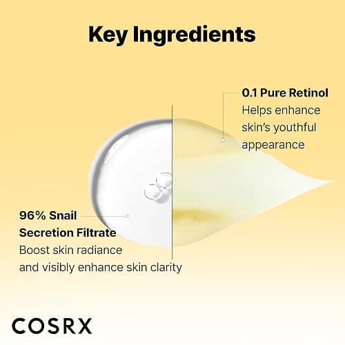 COSRX Snail 96% Mucin Power Essence 2ea & Retinol 0.1% Cream Mini Sample 1ea, Glass Skin Starter Set, Amazon Exclusive, Daily Hydrating & Firming Korean Skin Care Kit, Gift Set thumbnail 4