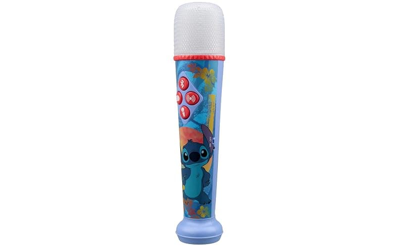 eKids Disney Stitch Karaoke Microphone for Kids, Bluetooth Microphone with Echo Effects and Light Show (Stitch) thumbnail 7
