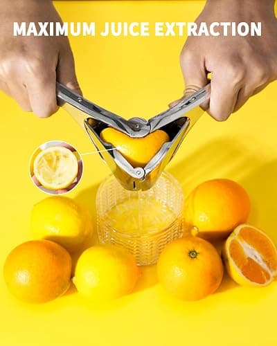 Bagrox Lemon Squeezer, Stainless Steel Lemon Juicer, Manual Juicer for Lemon Citrus Lime Orange, Handheld citrus Squeezer thumbnail 3