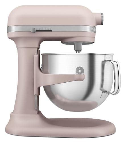 KitchenAid 7 Quart Bowl-Lift Stand Mixer with Accessories, KSM70SKXX, Feather Pink - Image 1