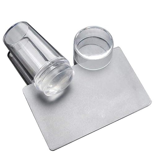 Jelly Silicone Nail Art Stamper Scraper with Cap Transparent Stamping Polish Transfer Templates Tools Manicure,Clear Silicone French Tip Nail Stamp thumbnail 6