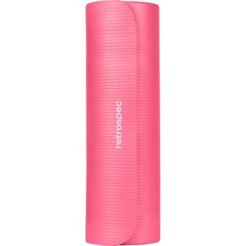 Retrospec Solana Yoga Mat 1" Thick w/Nylon Strap for Men & Women - Non Slip Exercise Mat for Home Yoga, Pilates, Stretching, Floor & Fitness Workouts thumbnail 2